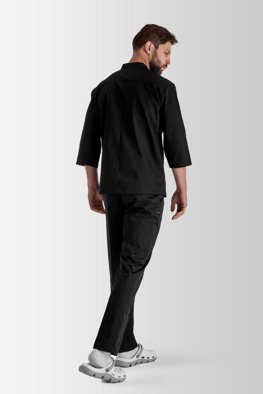 Hobart 160 Men’s Chef Coat – Black