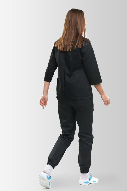 Rio 235-1 Women’s Chef Coat – Black