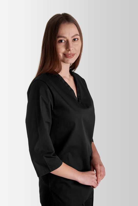 Toffy Women’s Medical & Work Suit – Black