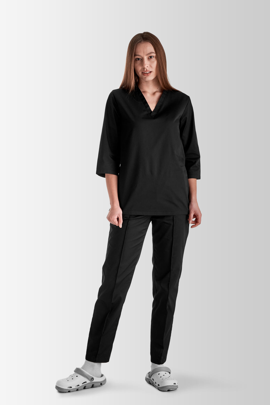 Toffy Women’s Medical & Work Suit – Black