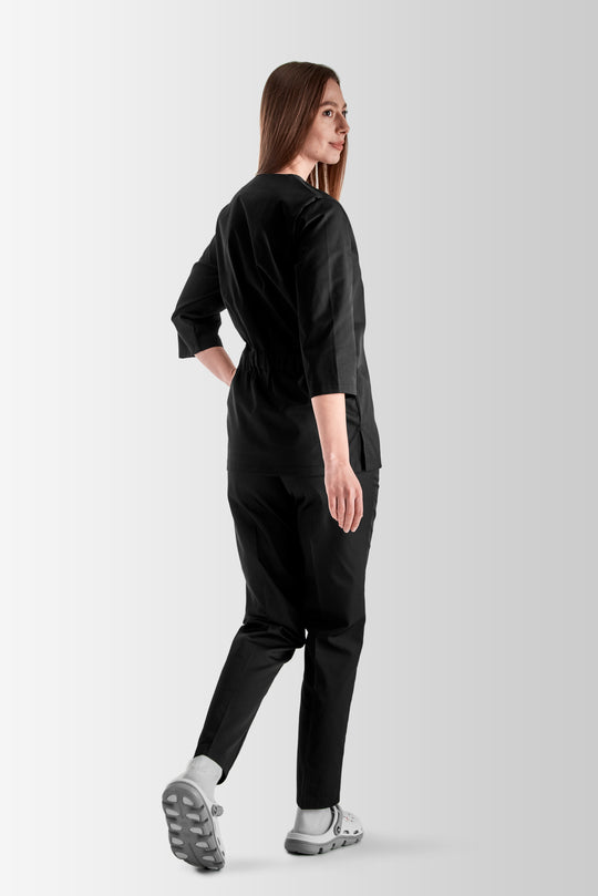 Toffy Women’s Medical & Work Suit – Black