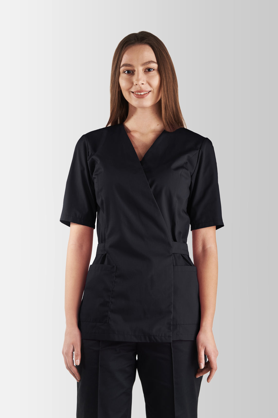 Verona Medical & Work Coat – Black