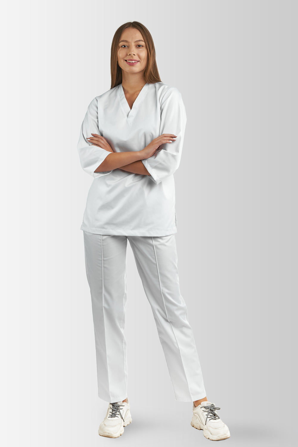 Toffy Women’s Medical & Work Suit – White