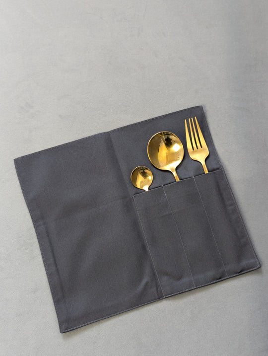 Cutlery Pouch K1 Twill – Dark Gray