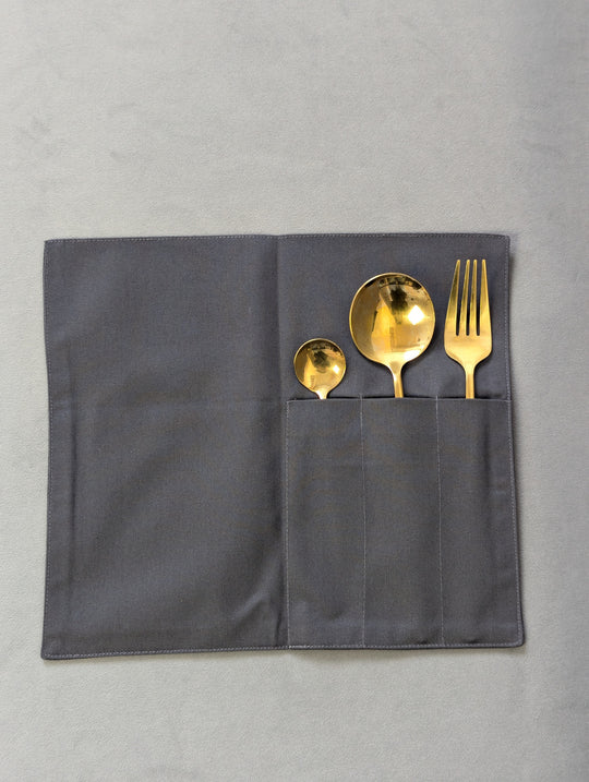 Cutlery Pouch K1 Twill – Dark Gray