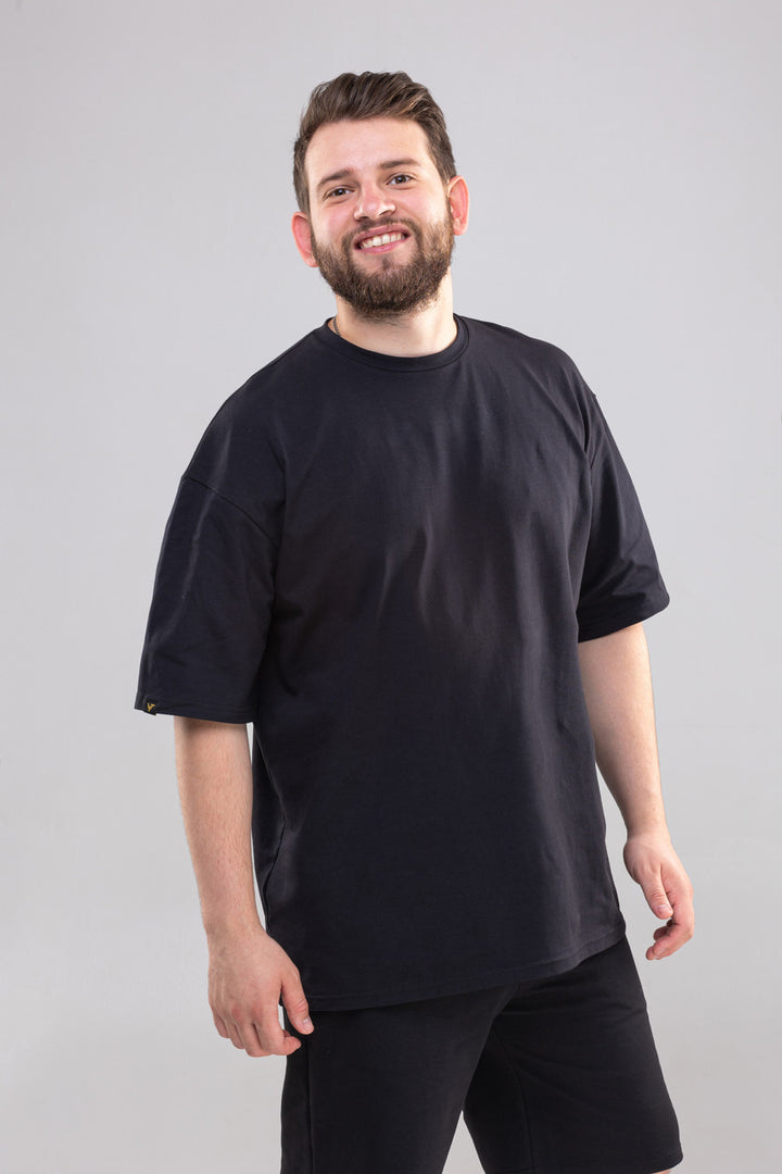 Unisex Oversized Crewneck T-Shirt – Black