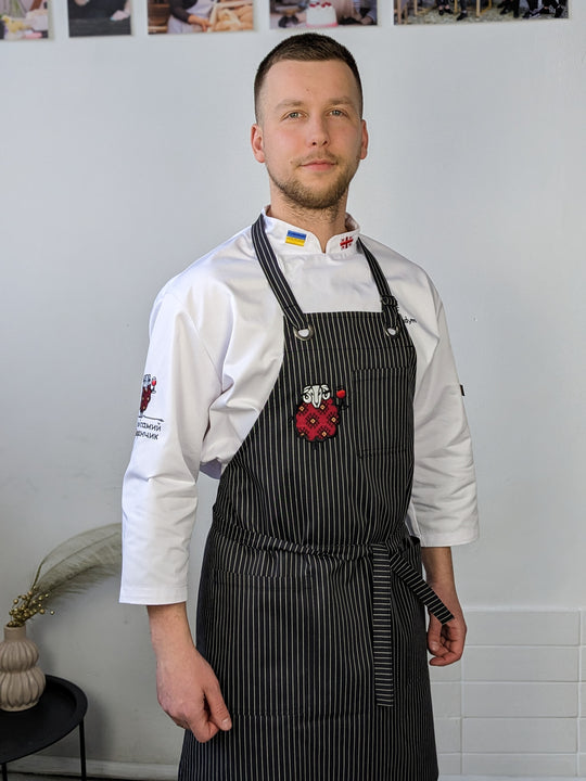 Apron Fredo Black with embroidery | Apron with branding