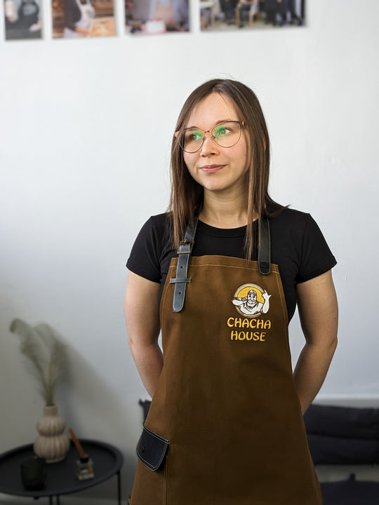 Apron with logo up to 10" Jackson Canvas Brown | Embroidery