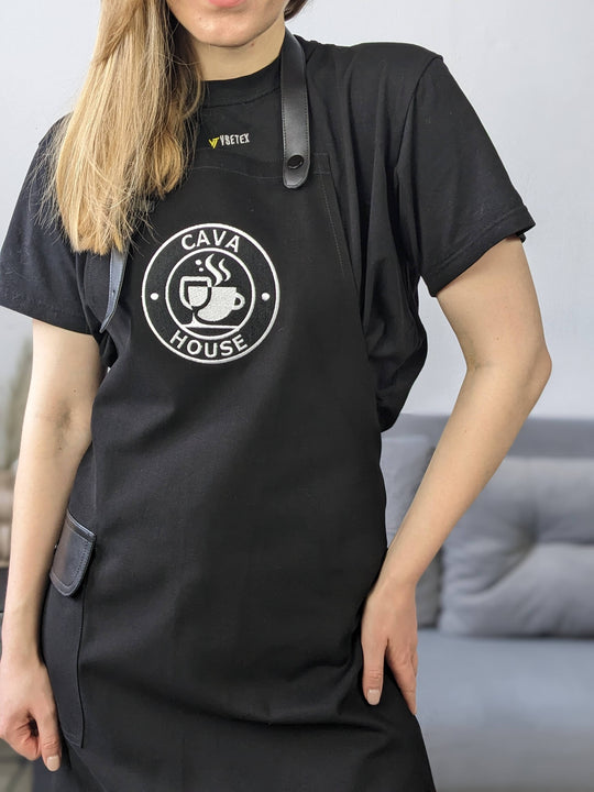 Apron with logo up to 10" Jackson Canvas Black | Embroidery