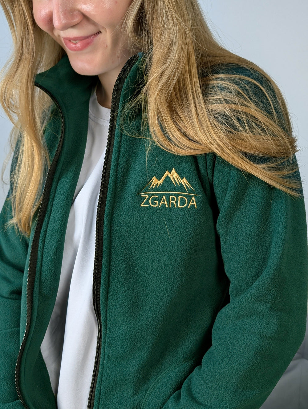 Vigo Fleece Jacket 200 with Logo – Green