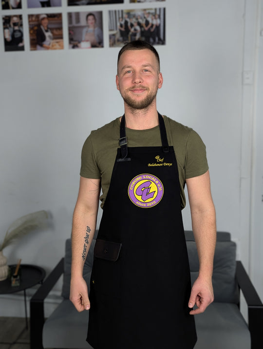 Apron with logo up to 10" Jackson Canvas Black | Embroidery