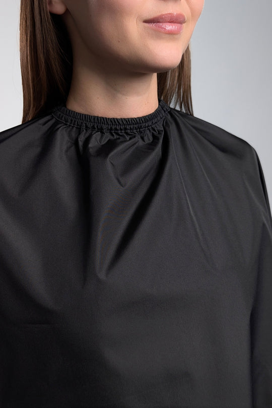 Hairdresser’s Cape with Hand Holes – Black