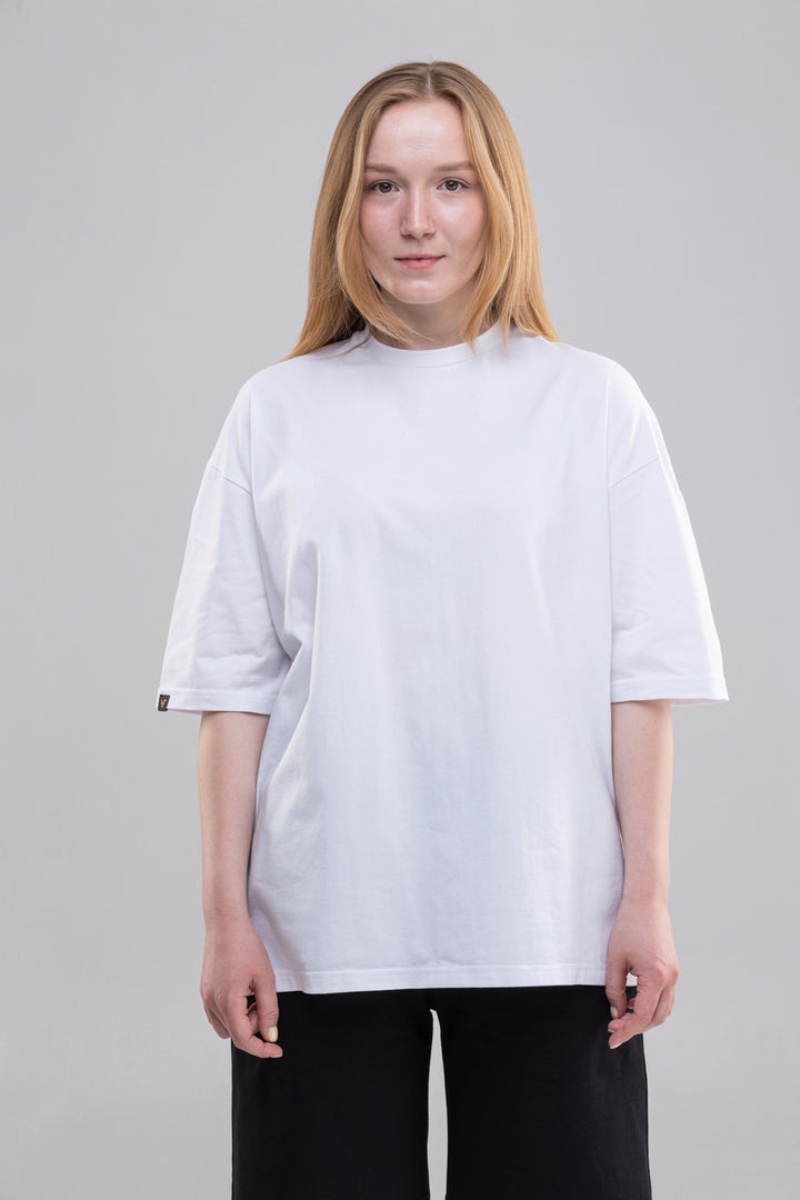 Unisex Oversized Crewneck T-Shirt – White