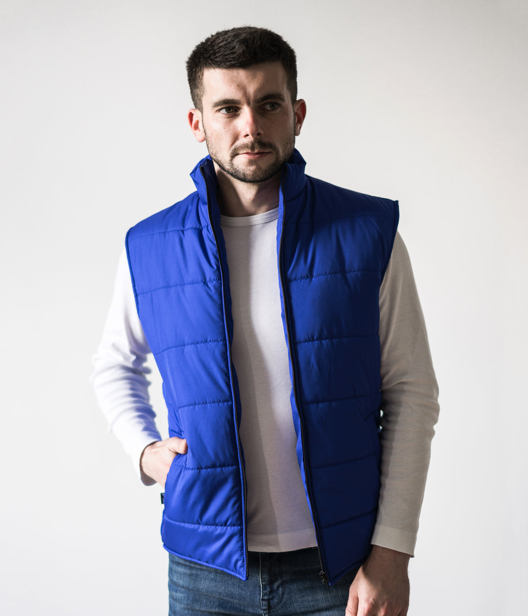 Puffer Men’s Vest – Blue