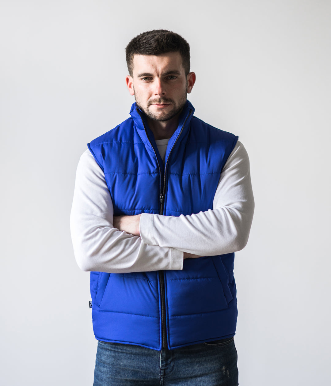 Puffer Men’s Vest – Blue