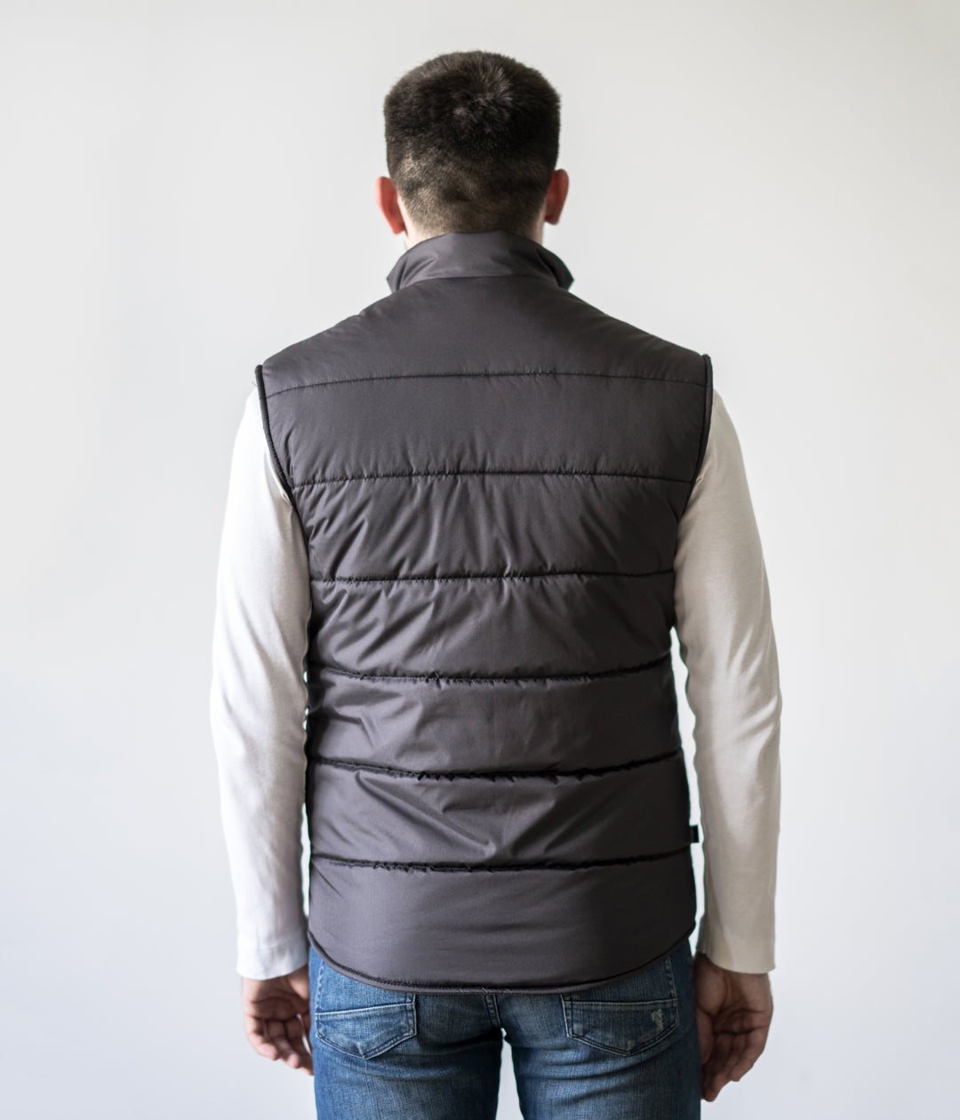 Puffer Men’s Vest  – Dark Grey