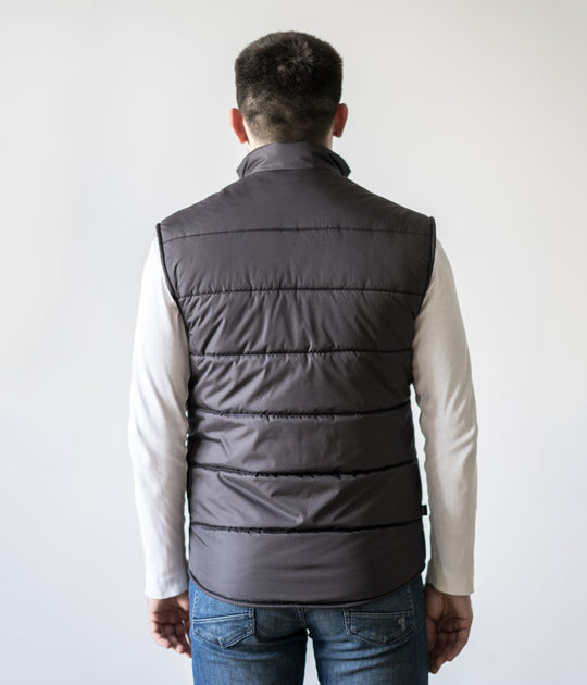 Puffer Men’s Vest  – Dark Grey