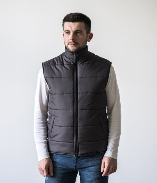 Puffer Men’s Vest  – Dark Grey