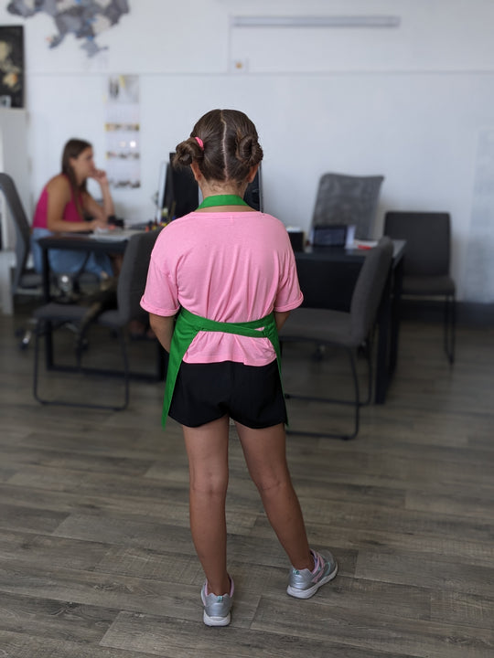 Children's apron Latte kids 5-7 years with Logo/inscription
