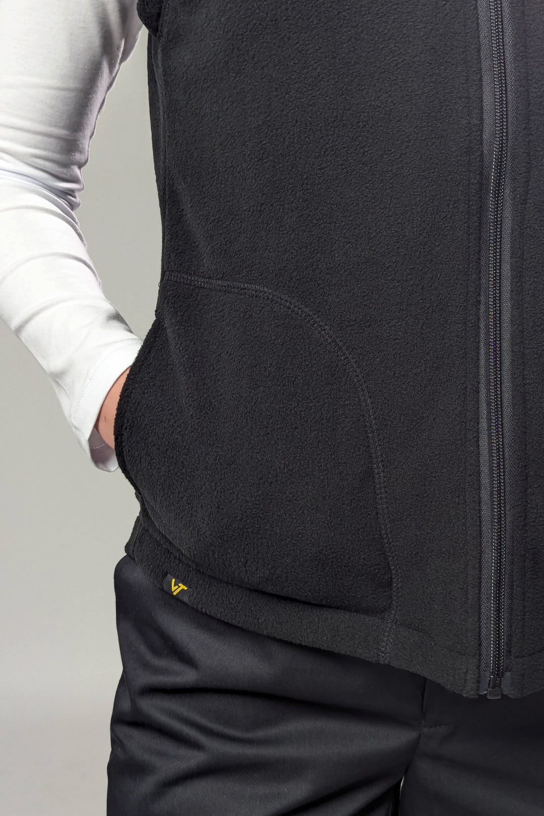 Fleece Women’s Vest – Black
