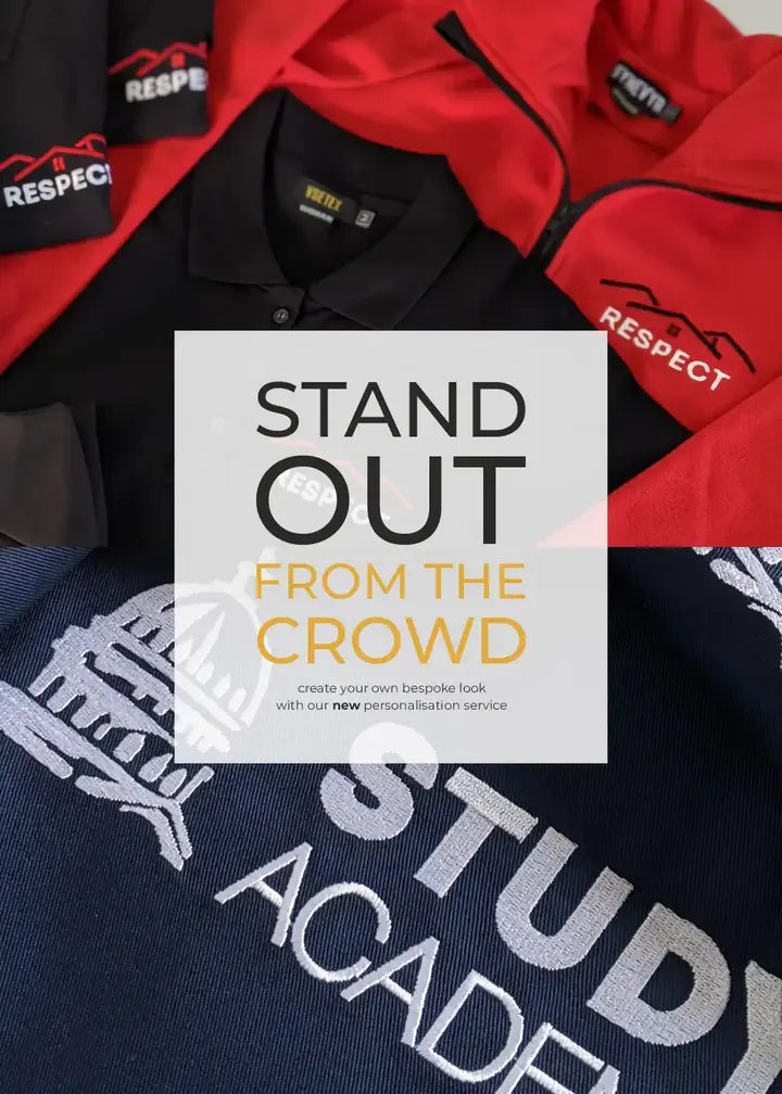 workwear with custom embroidered company logos by VSETEX