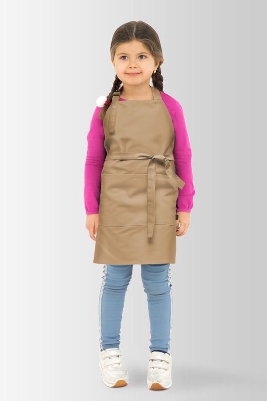 Latte Children’s Apron 5-7 Years – Beige