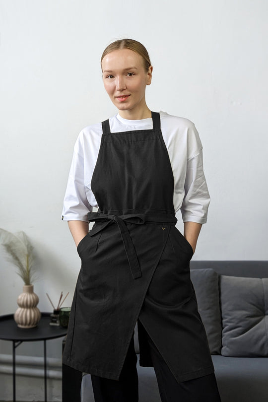 Cappuccino Apron – Canvas Black