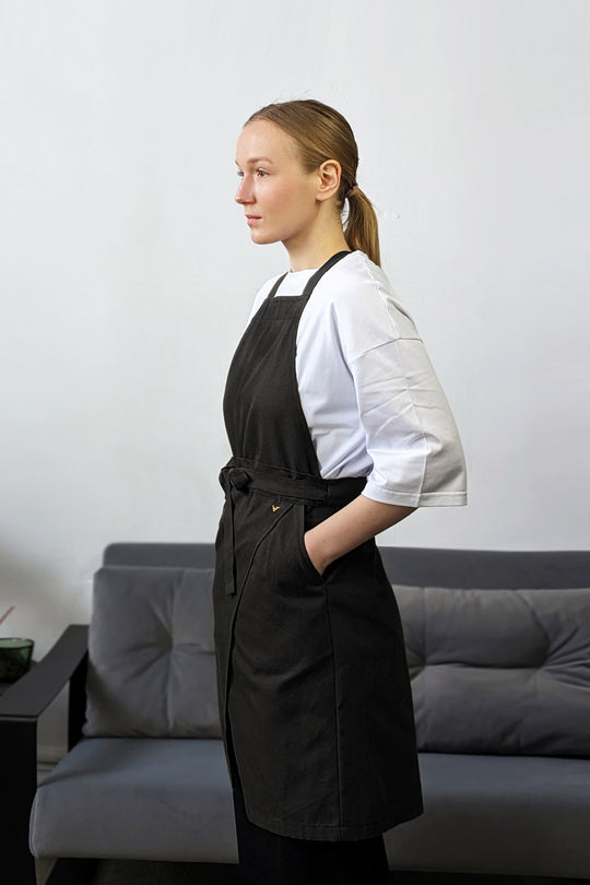 Cappuccino Apron – Canvas Black