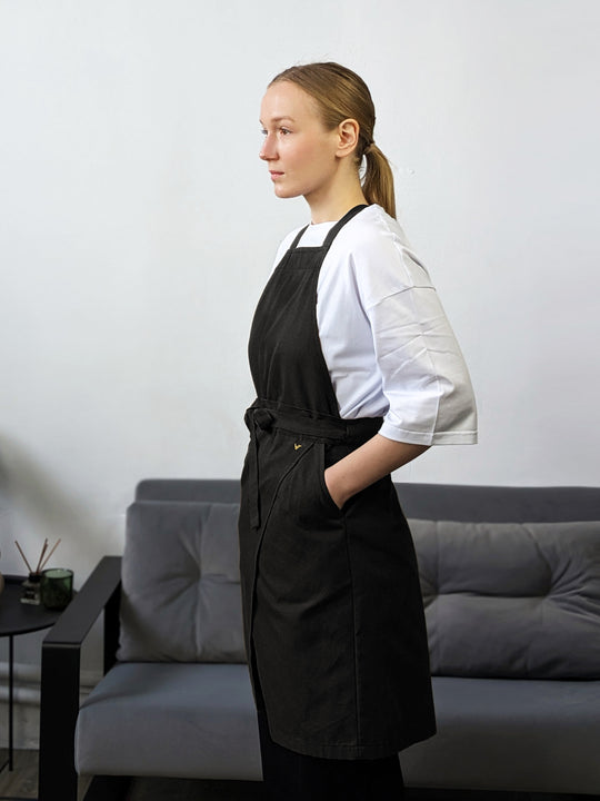 Cappuccino Apron – Canvas Black