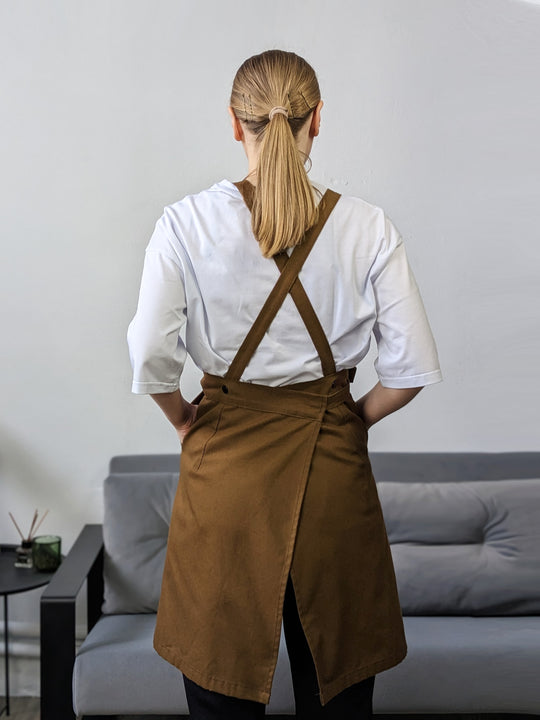 Cappuccino Apron – Canvas Brown