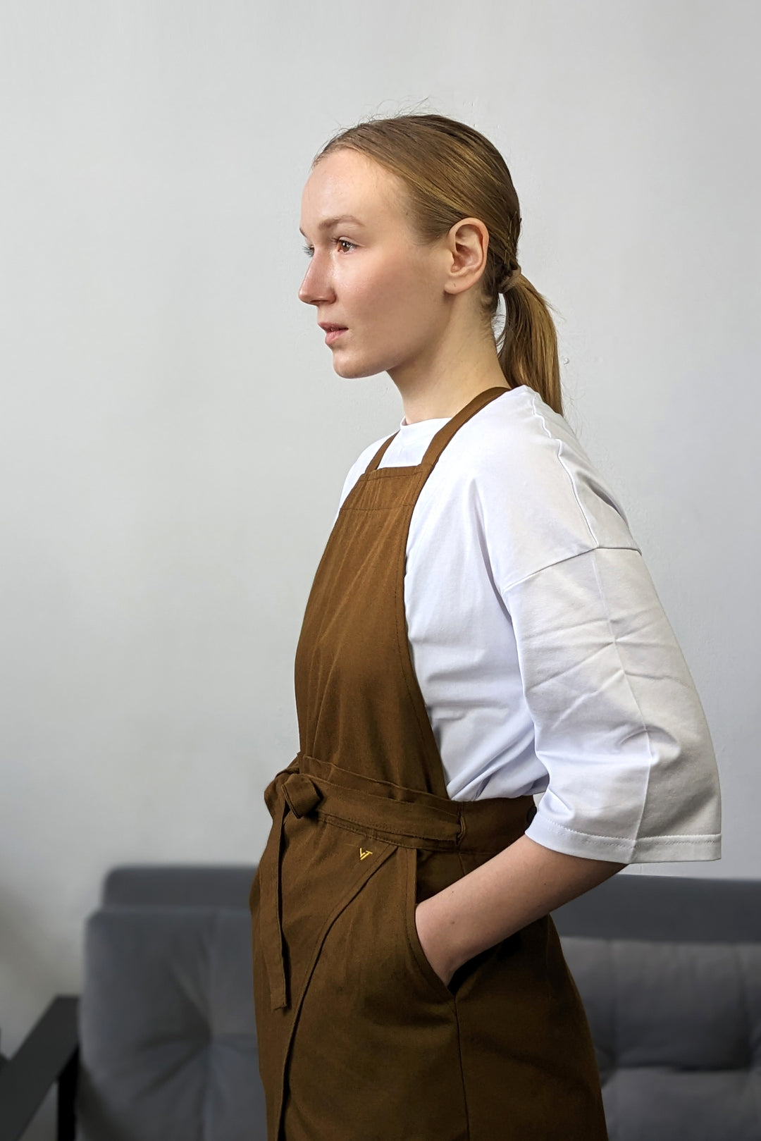 Cappuccino Apron – Canvas Brown