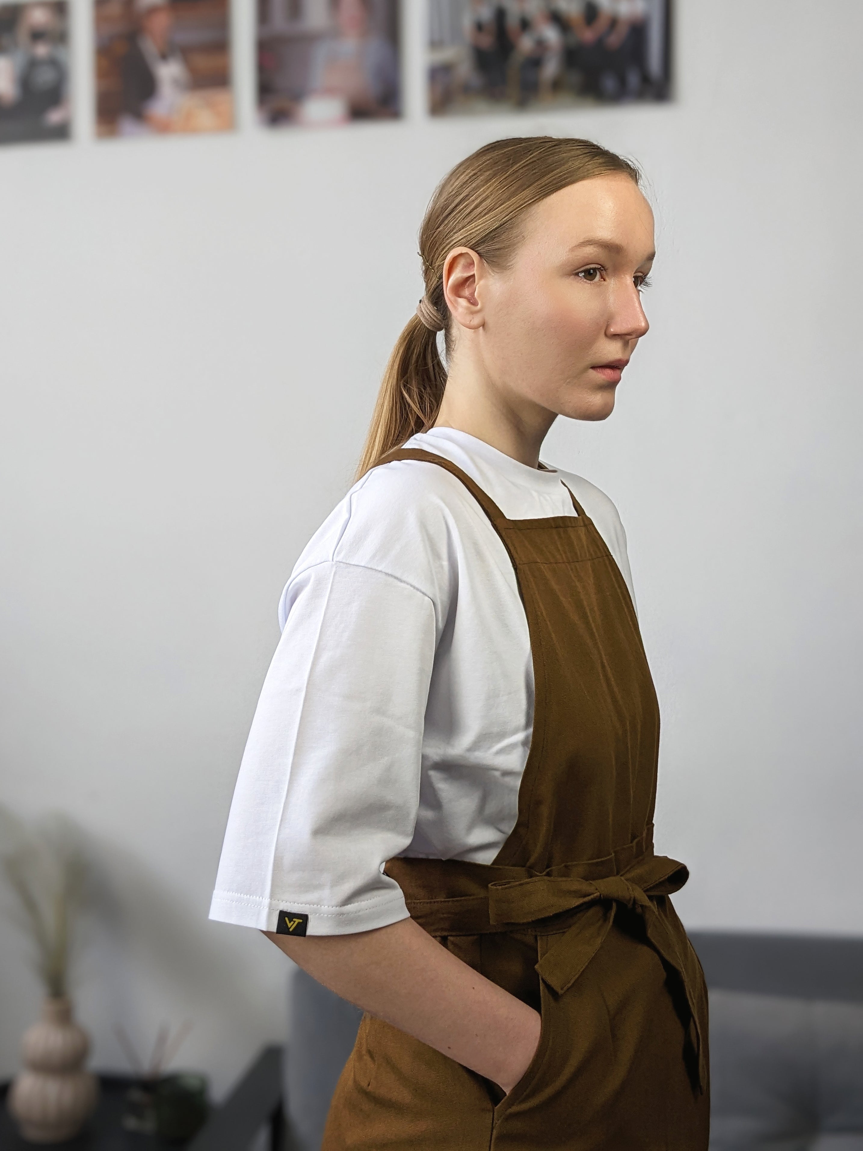 Apron Cappuccino Canvas Brown - VSETEX