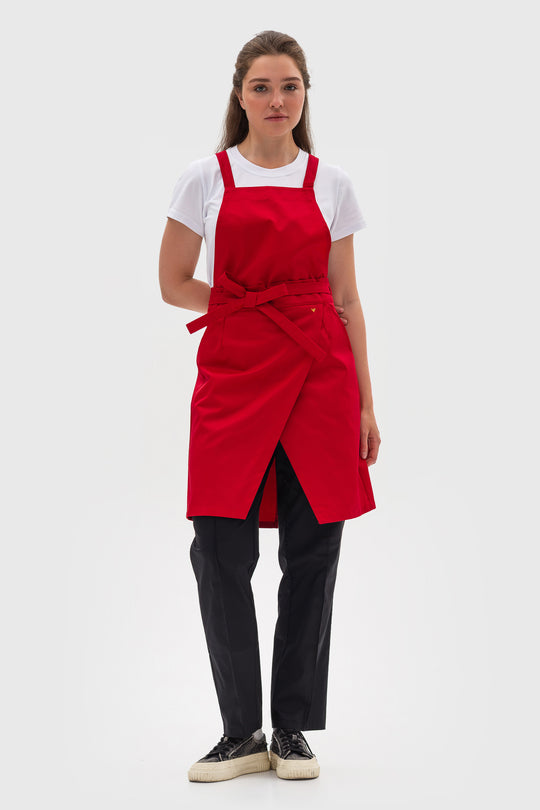 Cappuccino Apron – Classic Red
