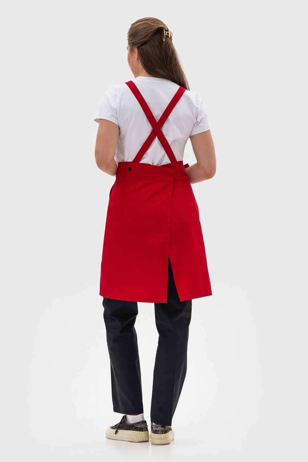 Cappuccino Apron – Classic Red