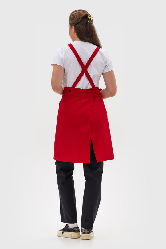 Cappuccino Apron – Classic Red