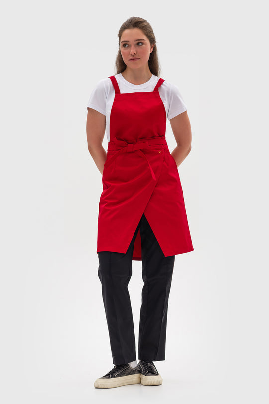 Cappuccino Apron – Classic Red