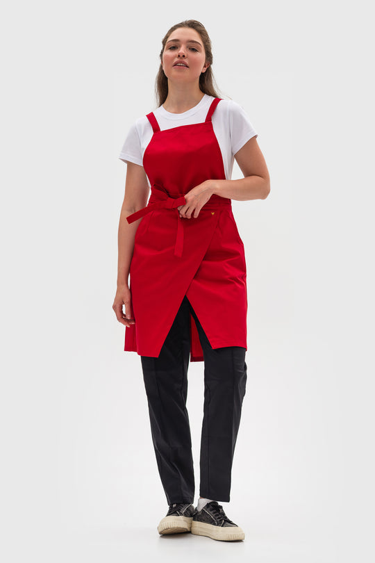 Cappuccino Apron – Classic Red