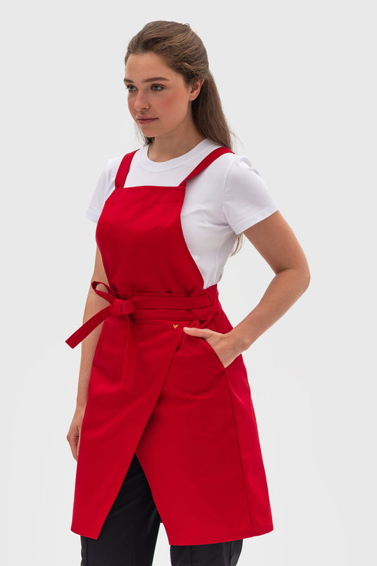 Cappuccino Apron – Classic Red