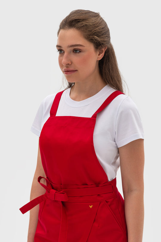 Cappuccino Apron – Classic Red