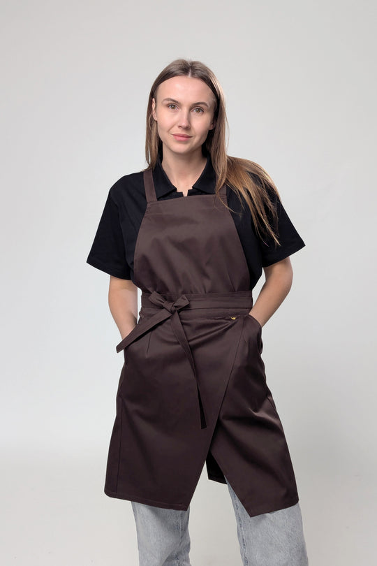 Cappuccino Apron – Classic Brown