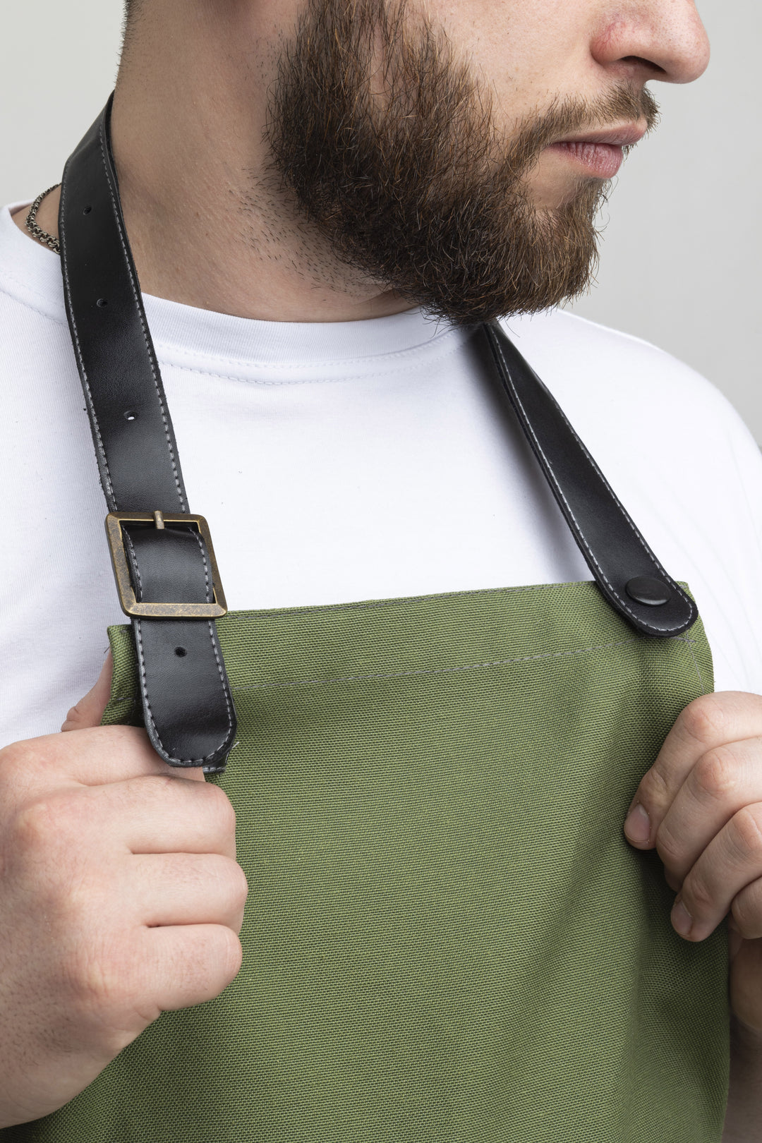 Jackson Apron – Teflon Olive Green