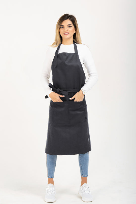 Latte Apron – Long Dark Grey