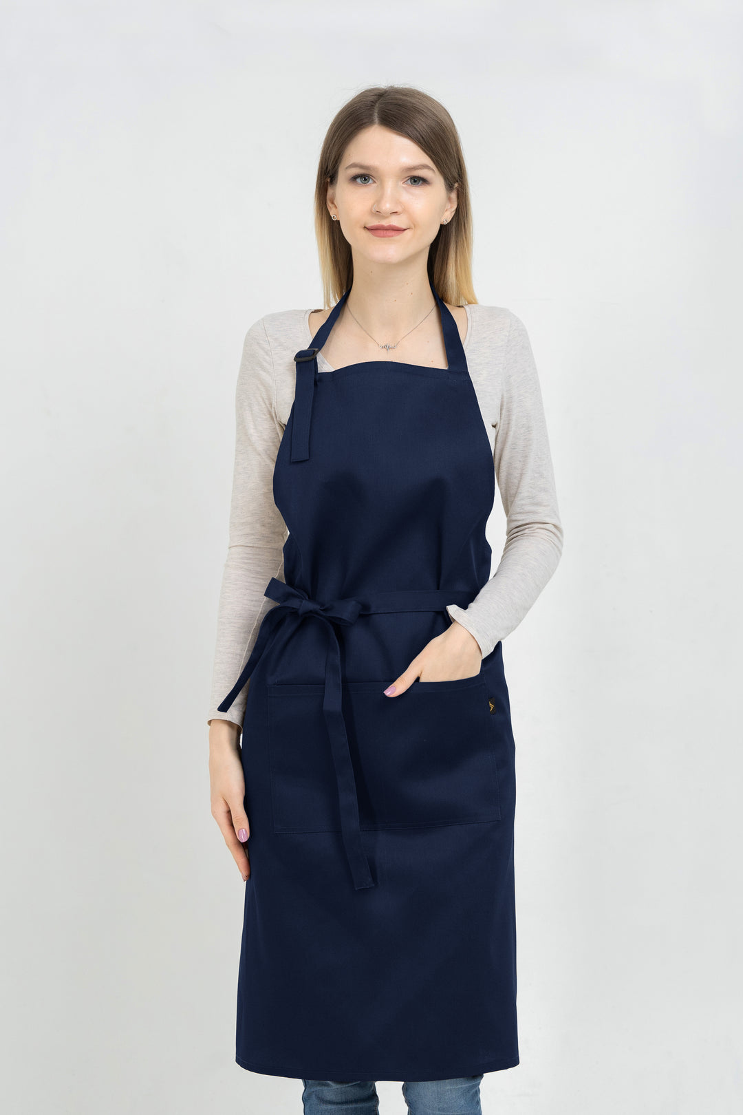 Latte Apron – Long Dark Blue