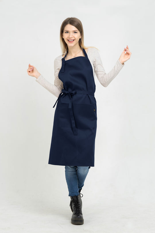 Latte Apron – Long Dark Blue