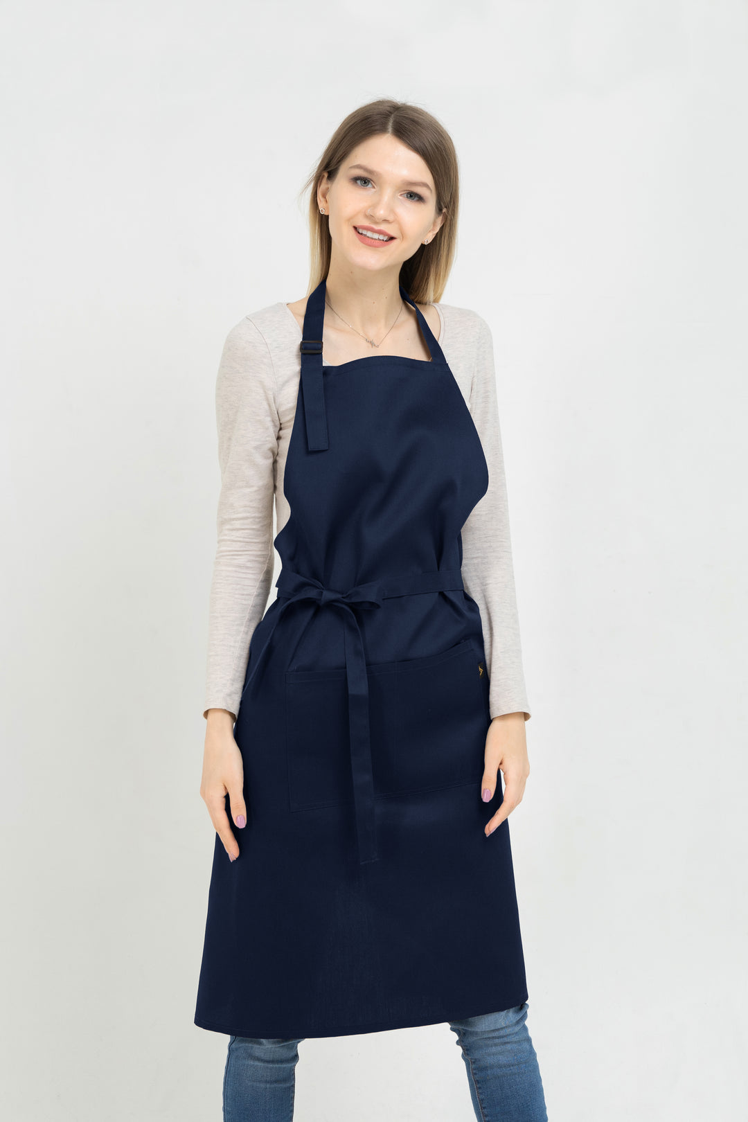 Latte Apron – Long Dark Blue