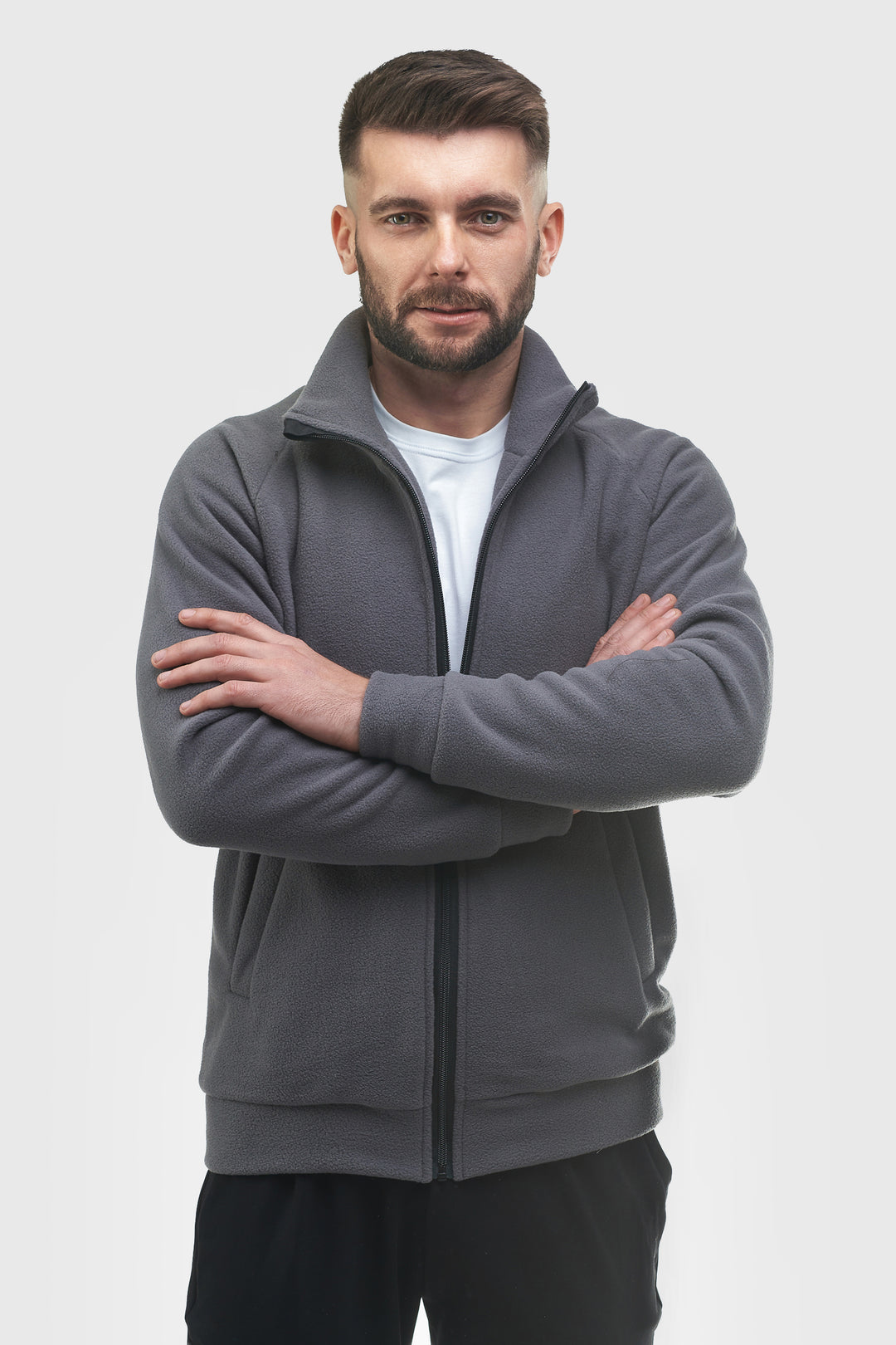 Synevyr Men’s Fleece Jacket 260 – Gray