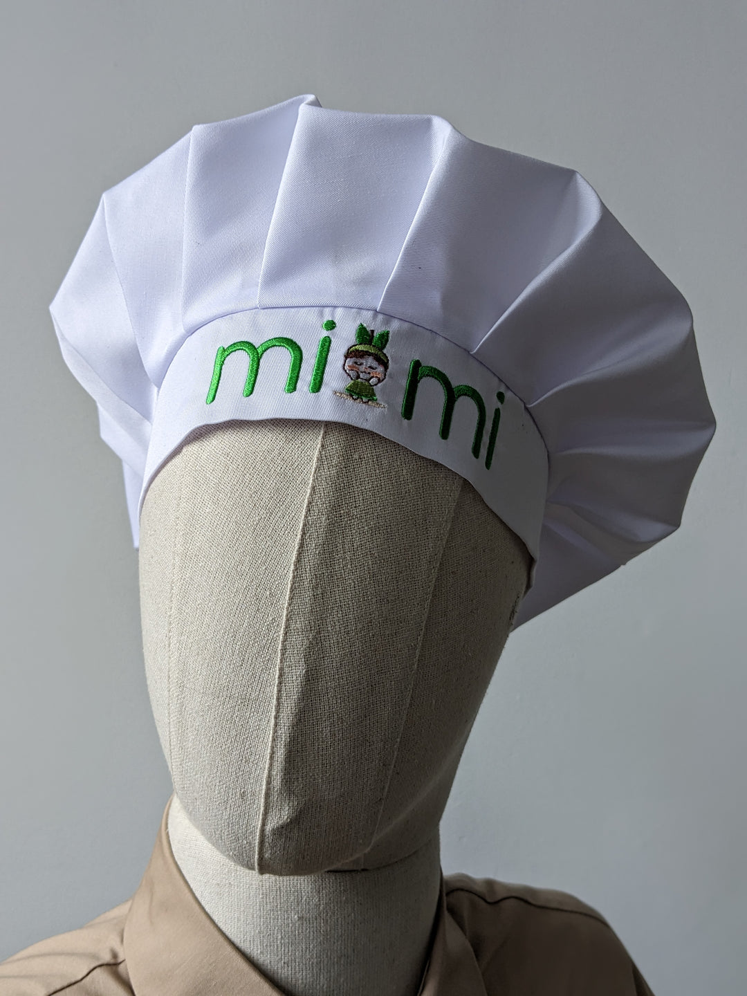 Chef's Toque with Logo – White