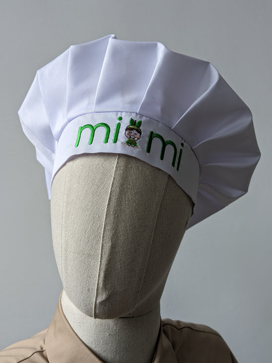 Chef's Toque with Logo – White