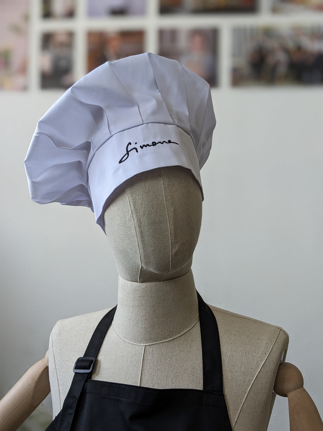 Chef's Toque with Logo – White