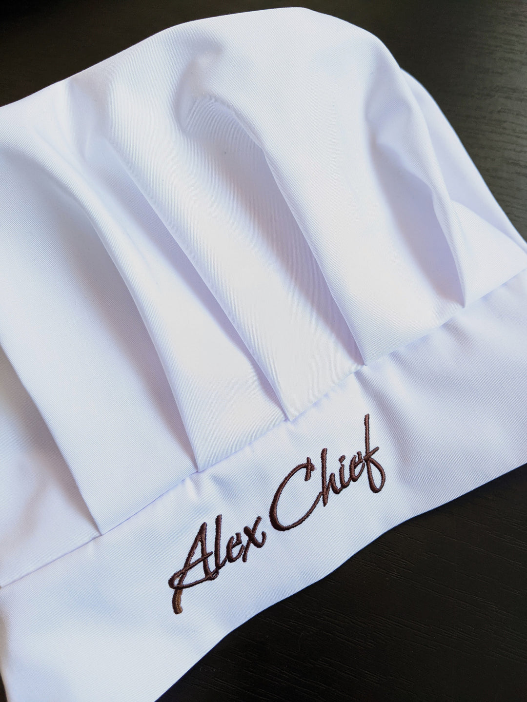 Chef's Toque with Logo – White
